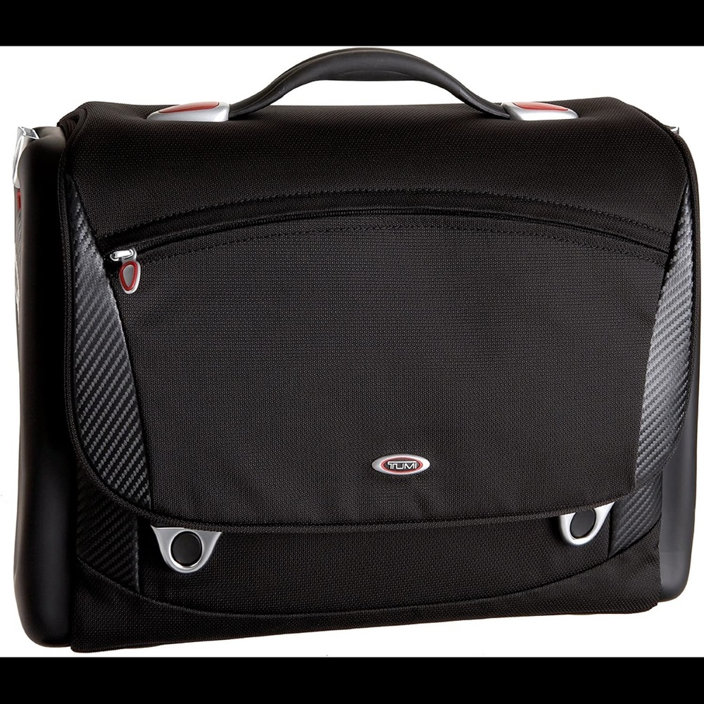TUMI Flip Flap Briefcase Black